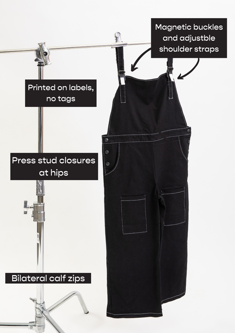 Magnetic Buckle Overalls