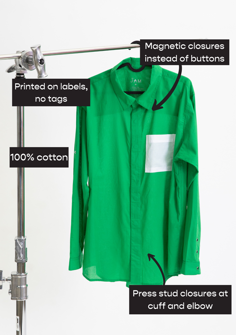 Magnetic Long Sleeve Shirt - Green
