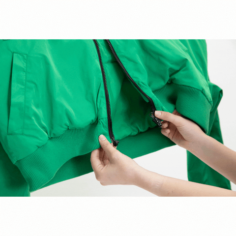 Magnetic Zip Bomber Jacket