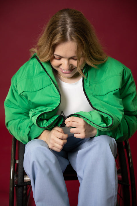 Magnetic Zip Bomber Jacket