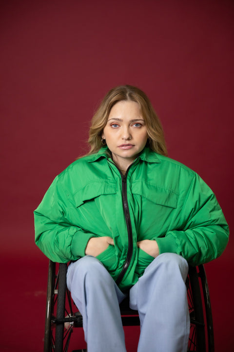 Magnetic Zip Bomber Jacket