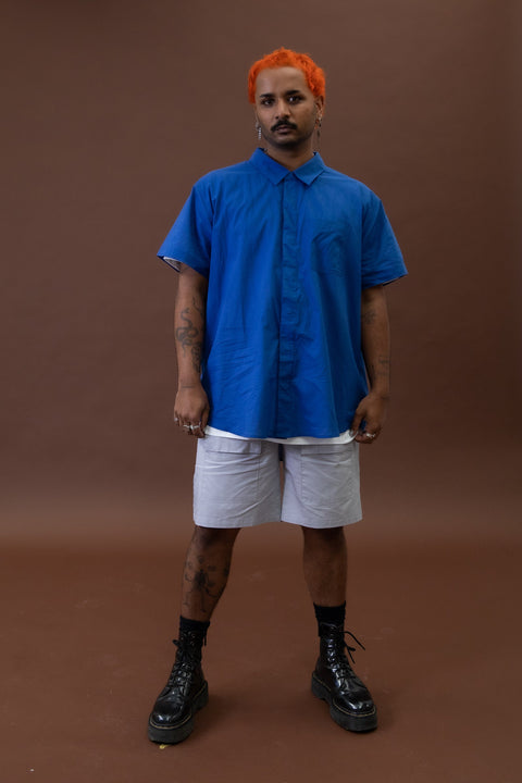 Magnetic Short Sleeve Shirt - Cobalt