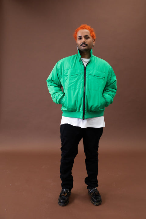 Magnetic Zip Bomber Jacket